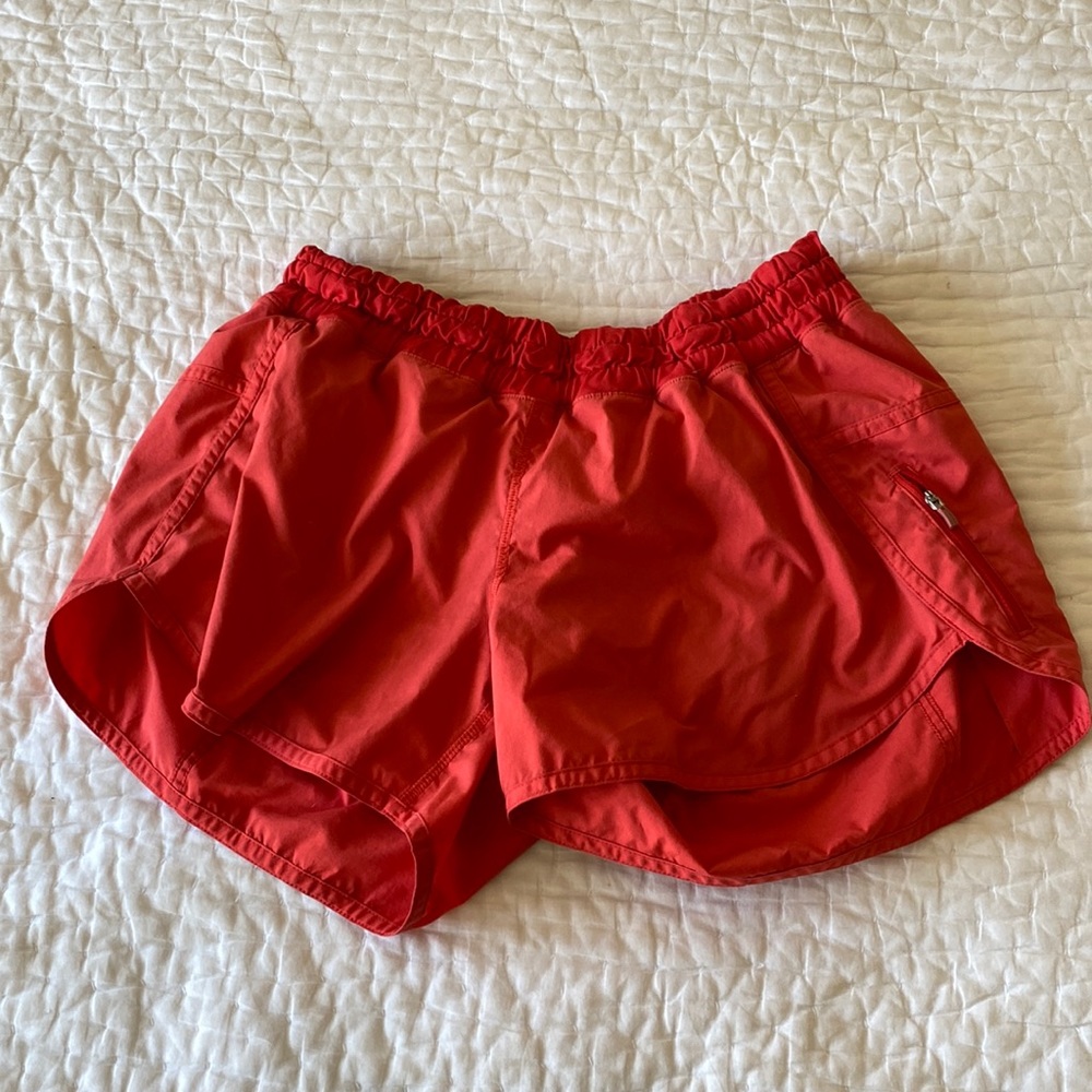 Lululemon shorts| 5 inch | orange/red